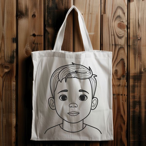 Bold Child Silhouette A single child's silhouette in bold lines, suitable for various design applications.
