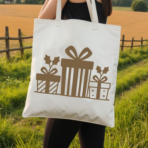 A stylized digital illustration of a wrapped gift box with a bow and ribbon.