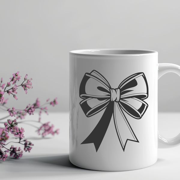 Vibrant Bow Design for Crafting A colorful bow design for crafts and DIY projects.