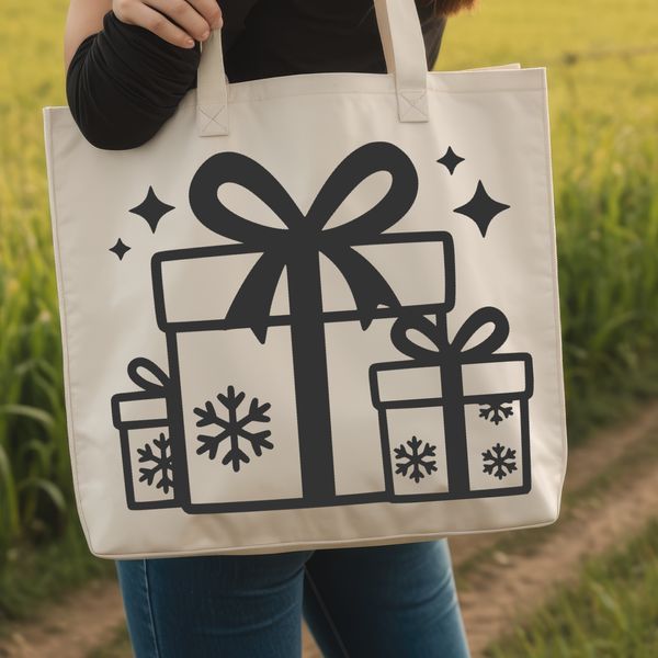 A simple 3D stylized illustration of a present wrapped in paper with a ribbon tied around it.