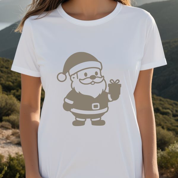 Vector illustration of a jovial Santa Claus in festive attire, ready for Christmas celebrations.