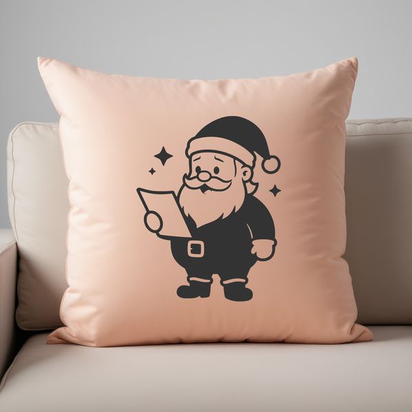 A vector illustration of a jolly old man in a red suit with a white beard, symbolizing the spirit of Christmas.