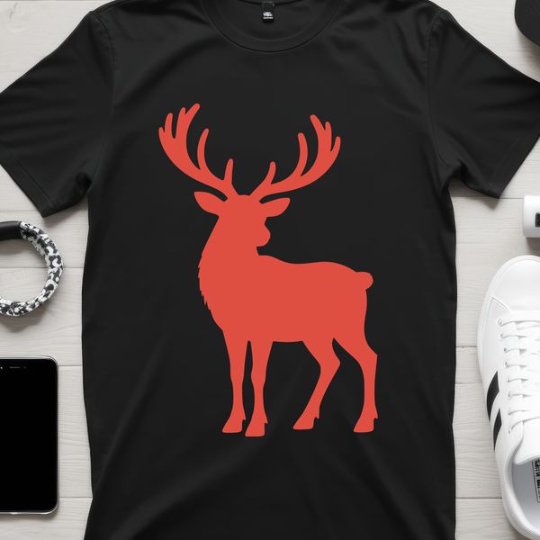 Vector illustration of a reindeer, suitable for Christmas decorations or festive designs.