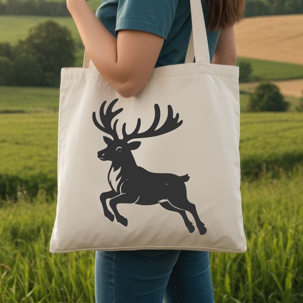 A digital vector illustration of a reindeer against a white background.