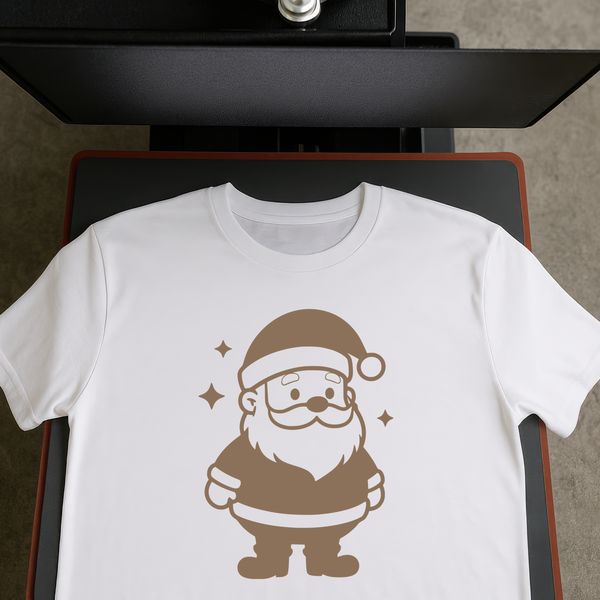 A vector illustration of a jovial bearded man in red robes, symbolizing the traditional Christmas figure.