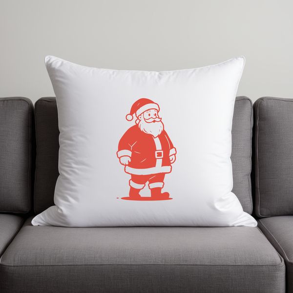 Vector illustration of Father Christmas in festive attire