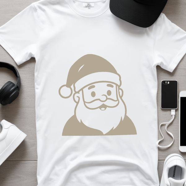 A silhouette image of Santa Claus, designed for commercial or personal use.