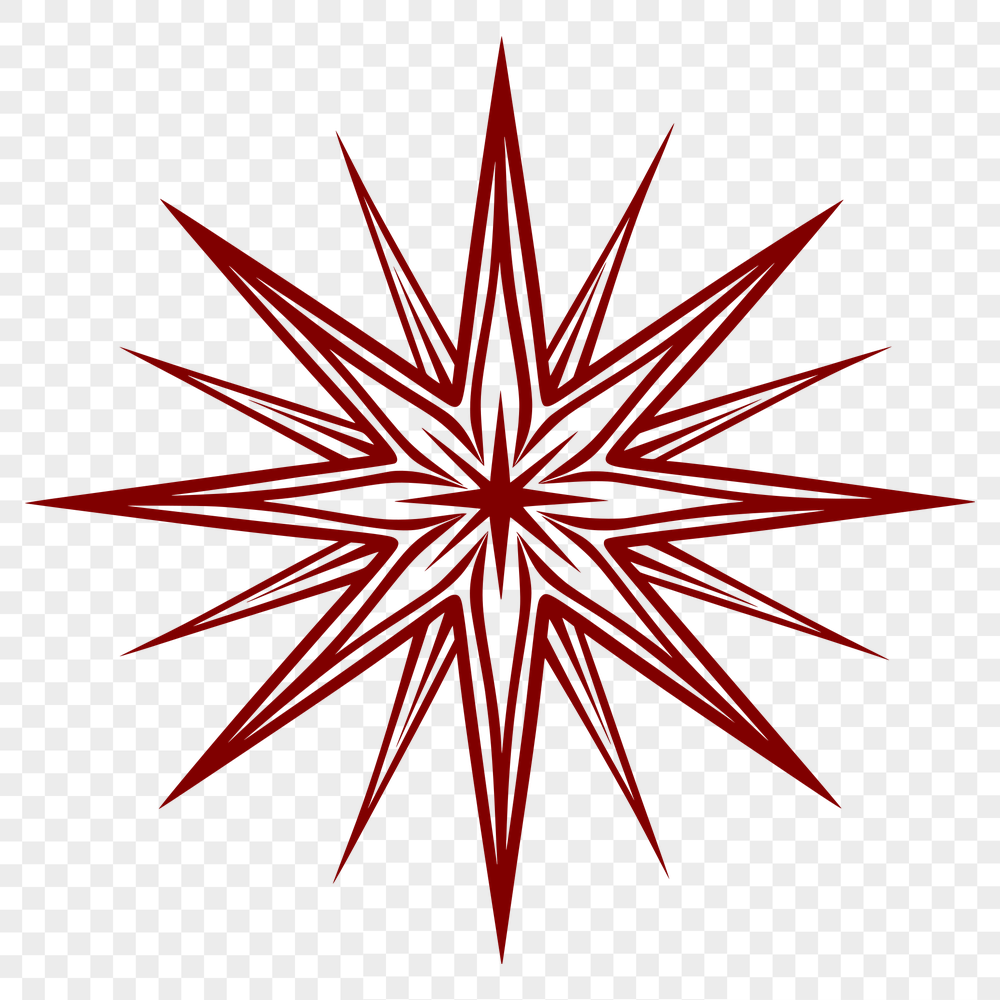 Unique Star Drawing DXF - Free Download