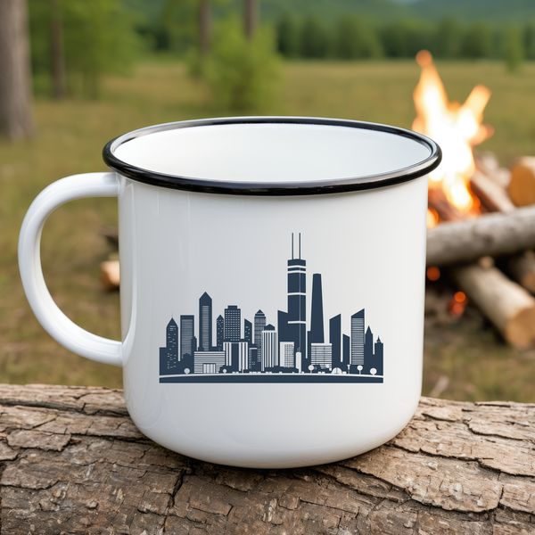 Beautiful Metropolis Skyline Illustration Urban metropolis skyline illustration in vector format, ideal for printing and cutting.
