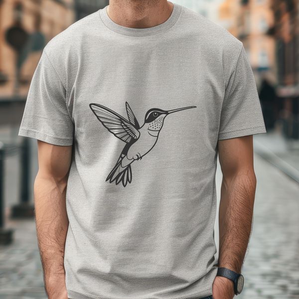 Beautiful Free Bird Clipart Illustration Illustrated hummingbird vector graphic design.