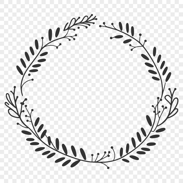 Free Vector Art Floral Wreath A floral wreath design created using vector art elements.