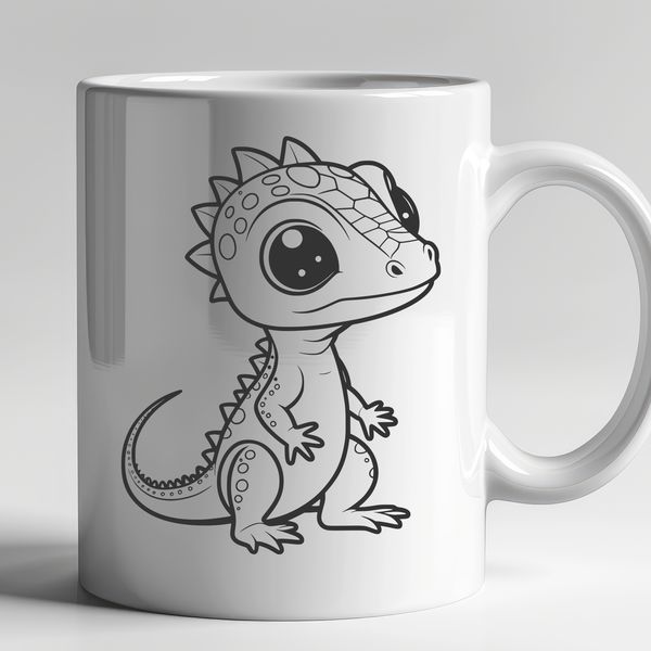 A digital illustration of a reptile animal, depicted in a simple vector style.