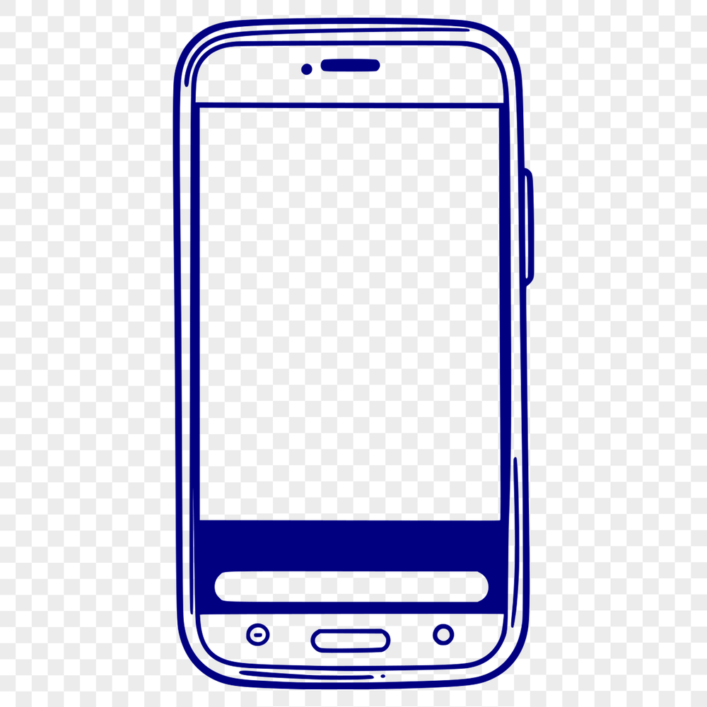 A high-quality digital representation of a mobile phone in vector format.