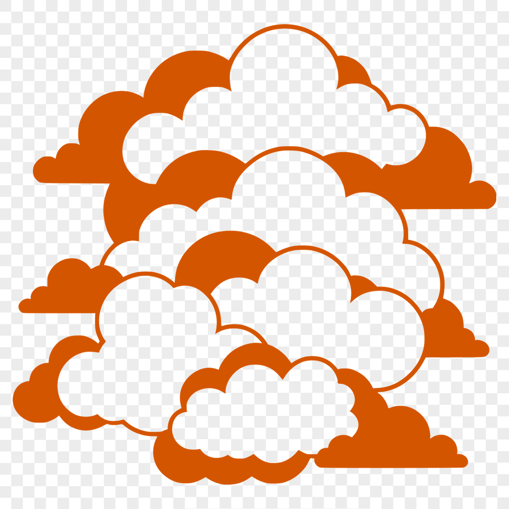 Cloud Icon Design A cloud icon designed as scalable graphic art for digital and print applications.