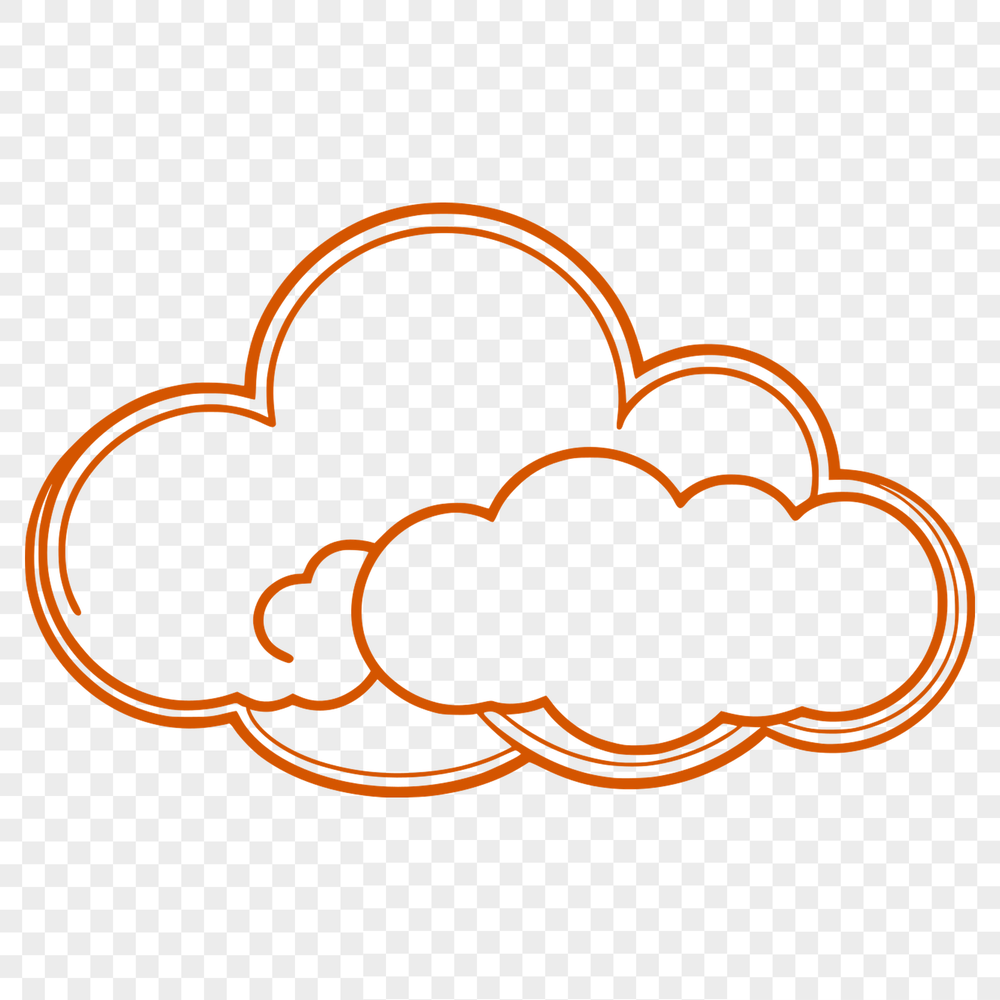 Beautiful White Cloud Vector Illustration A stylized vector illustration of a white cloud in the sky.