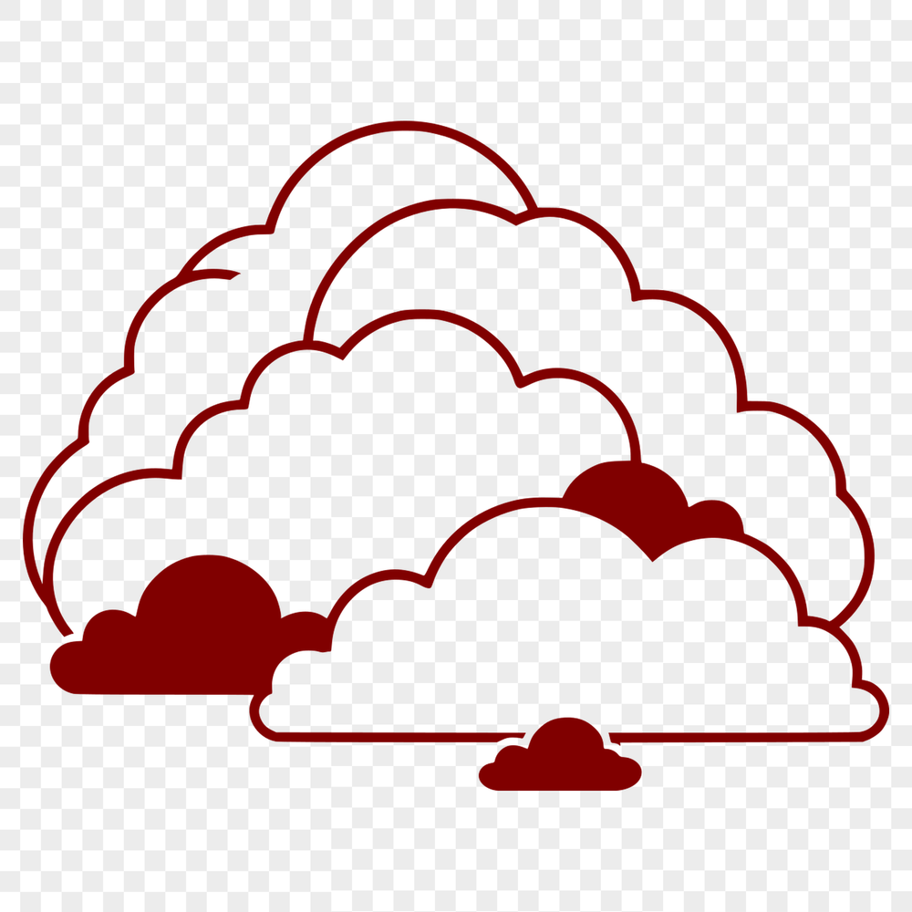 Cloud Illustration A stylized illustration of a cloud in vector format.