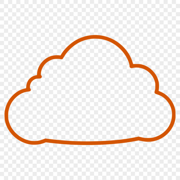 White Cloud Vector Illustration A stylized illustration of a white cloud, suitable for vector graphics design.