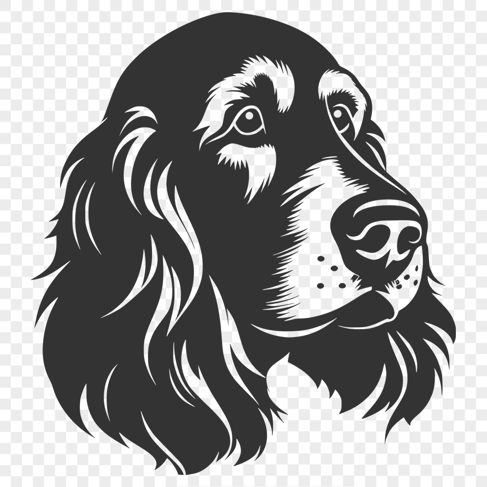 Unique Cocker Spaniel Vector Craft File