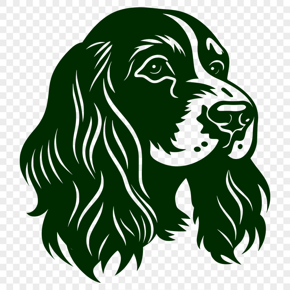 Creative Cocker Spaniel Stencil