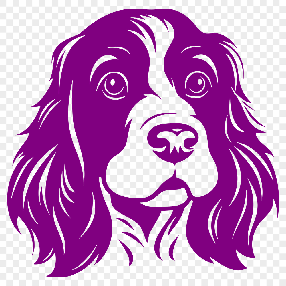 Beautiful Cocker Spaniel SVG, PNG, PDF And DXF Files