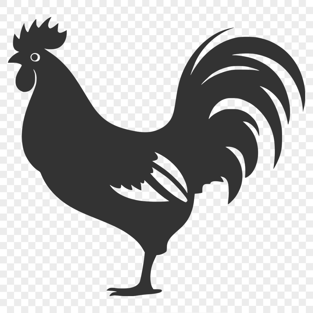 Creative Cockerel SVG, PNG, PDF And DXF Files