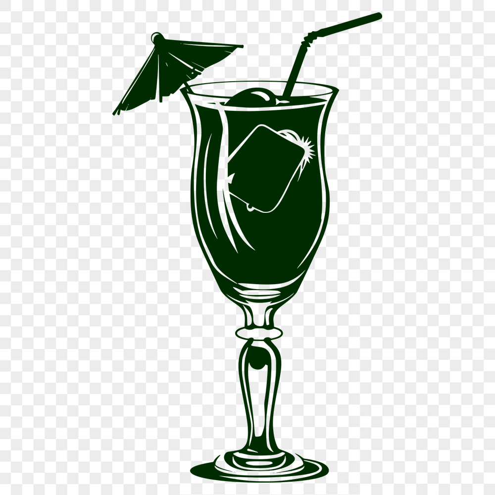 Creative Cocktail In SVG & PNG