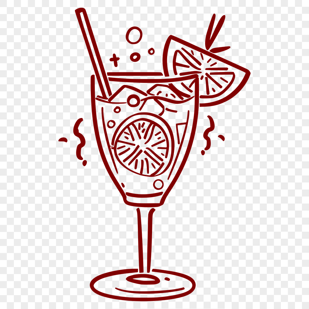 Artistic Cocktail SVG, PNG, PDF And DXF Files