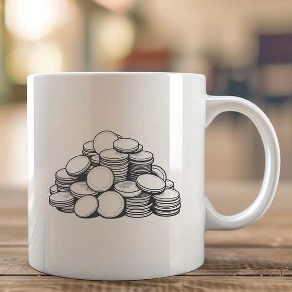Vector Coin Collection A set of high-quality vector coins in various denominations, designed for graphic design and digital projects.