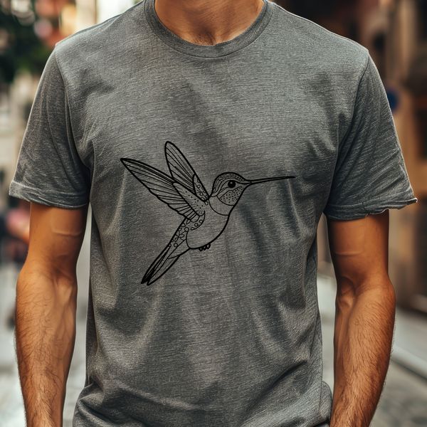 Free Vector Hummingbird Design A detailed illustration of a hummingbird, created using digital vector art.