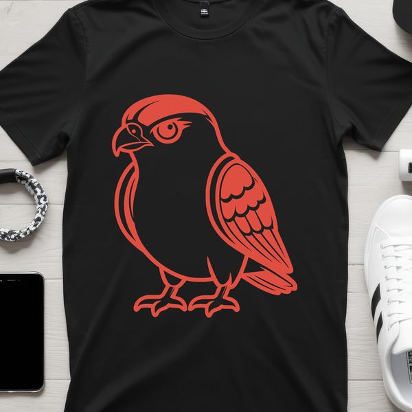 Illustrative vector image of a falcon in flight, suitable for commercial or personal use.