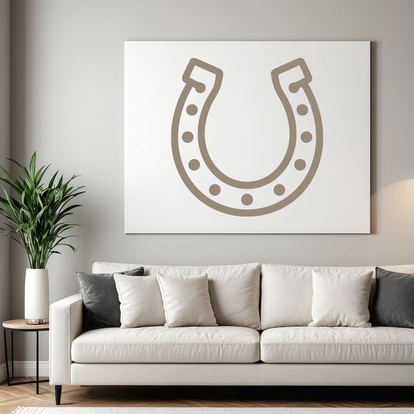Free SVG horse shoe template for laser engrave and web design