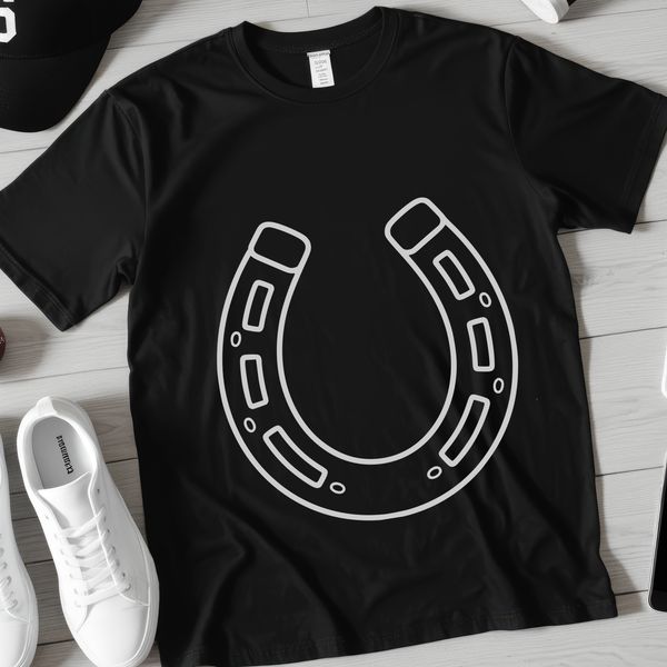 Horse shoe SVG design suitable for laser cutting and web design