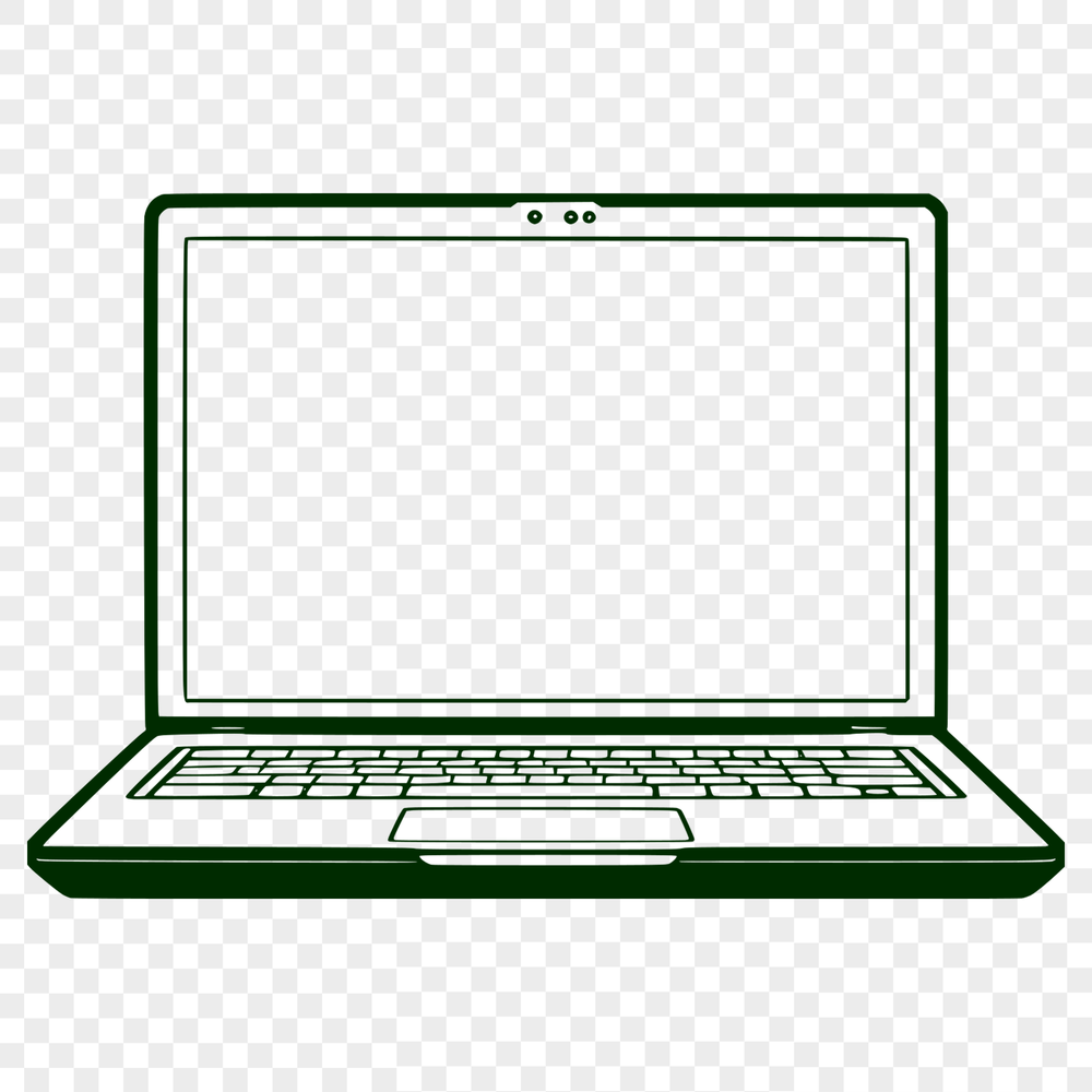 Modern Computer Vector Artwork A high-quality vector illustration of a modern computer, suitable for graphic design projects.