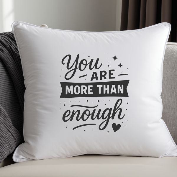 Free Vector Quote Design for Printing A motivational self worth quote in a clean, modern vector design.