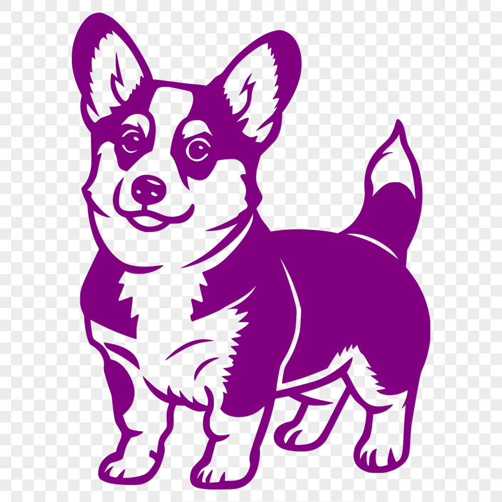 Unique Standing Corgi Design