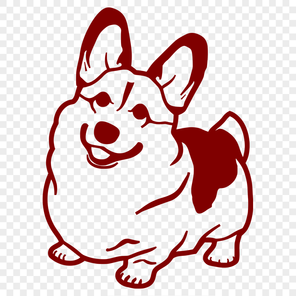 Unique Standing Corgi SVG