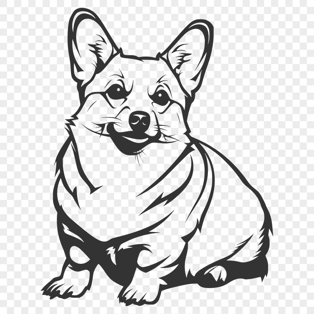 Beautiful Corgi PNG