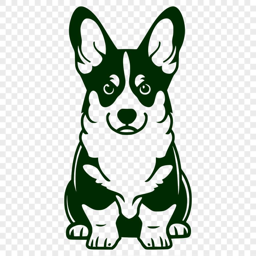 Free Beautiful Corgi Clipart