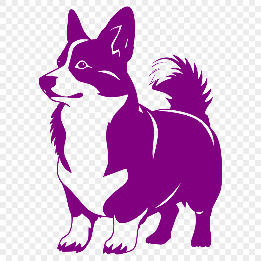 Free Standing Corgi Printable Artwork