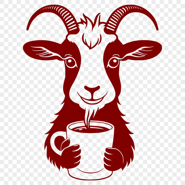 Friendly Farm Friend Vector A high-quality illustration of a farm animal, specifically a goat, suitable for use in vector design projects.