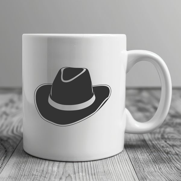 Rodeo Hat Illustration Free to Download A classic cowboy hat designed as a vector image.