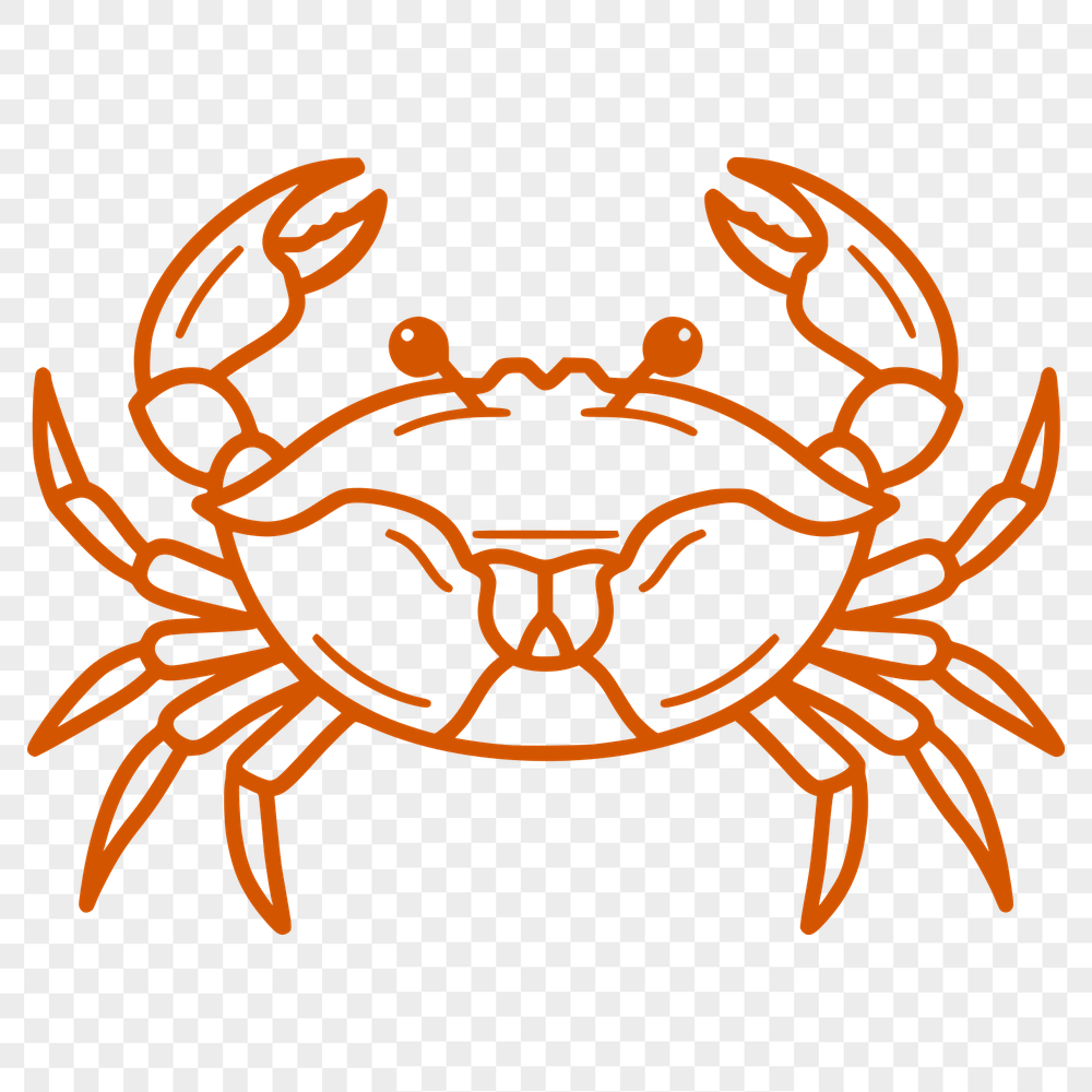 Free Stunning Crab Vector Illustration