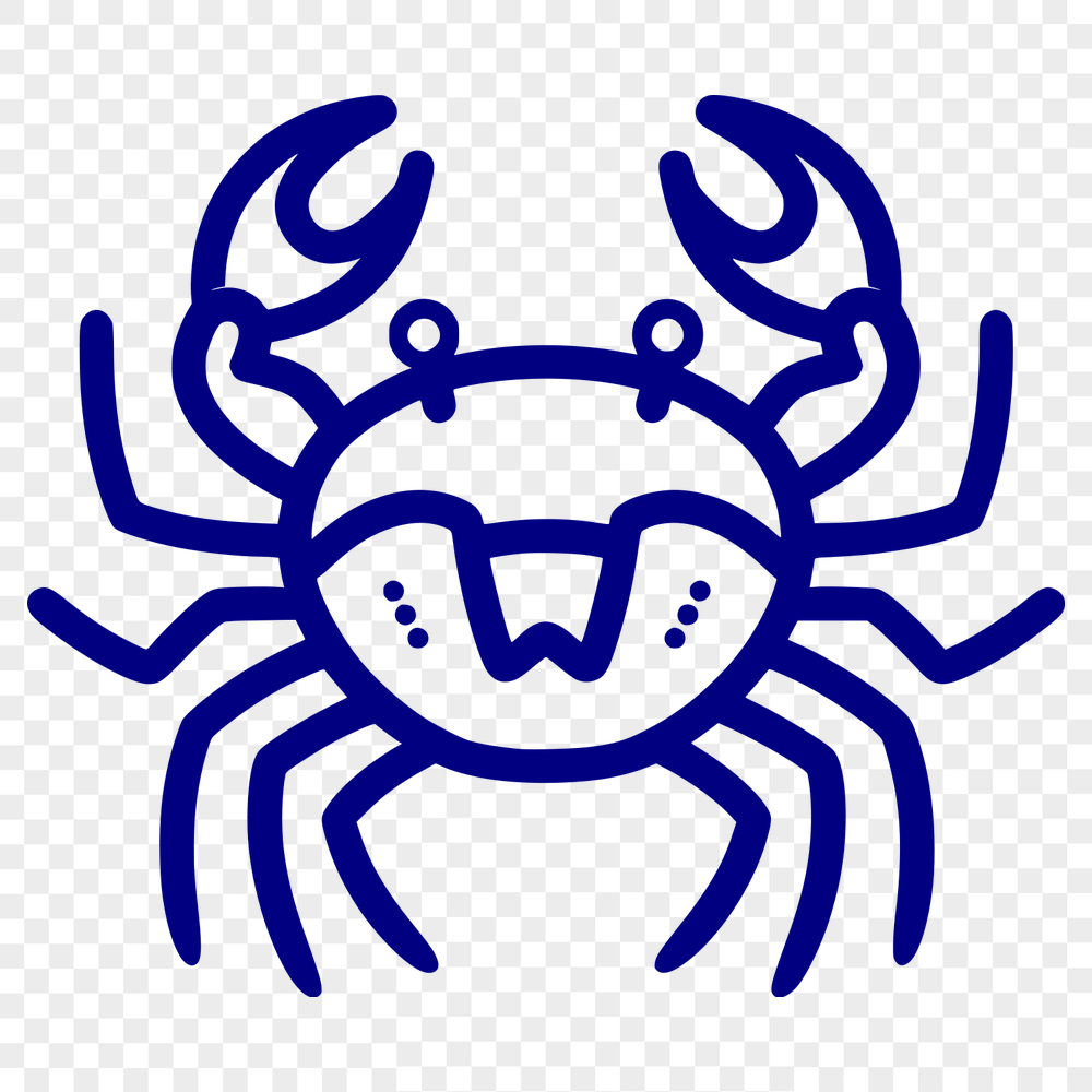 Free Unique Crab Vector Image