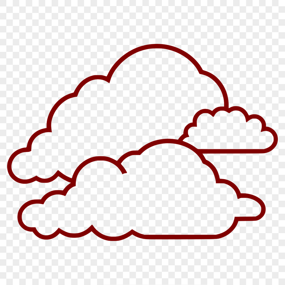 Cloud Illustration SVG for Graphic Design A stylized illustration of a white cloud in mid-sky, suitable for graphic design projects.
