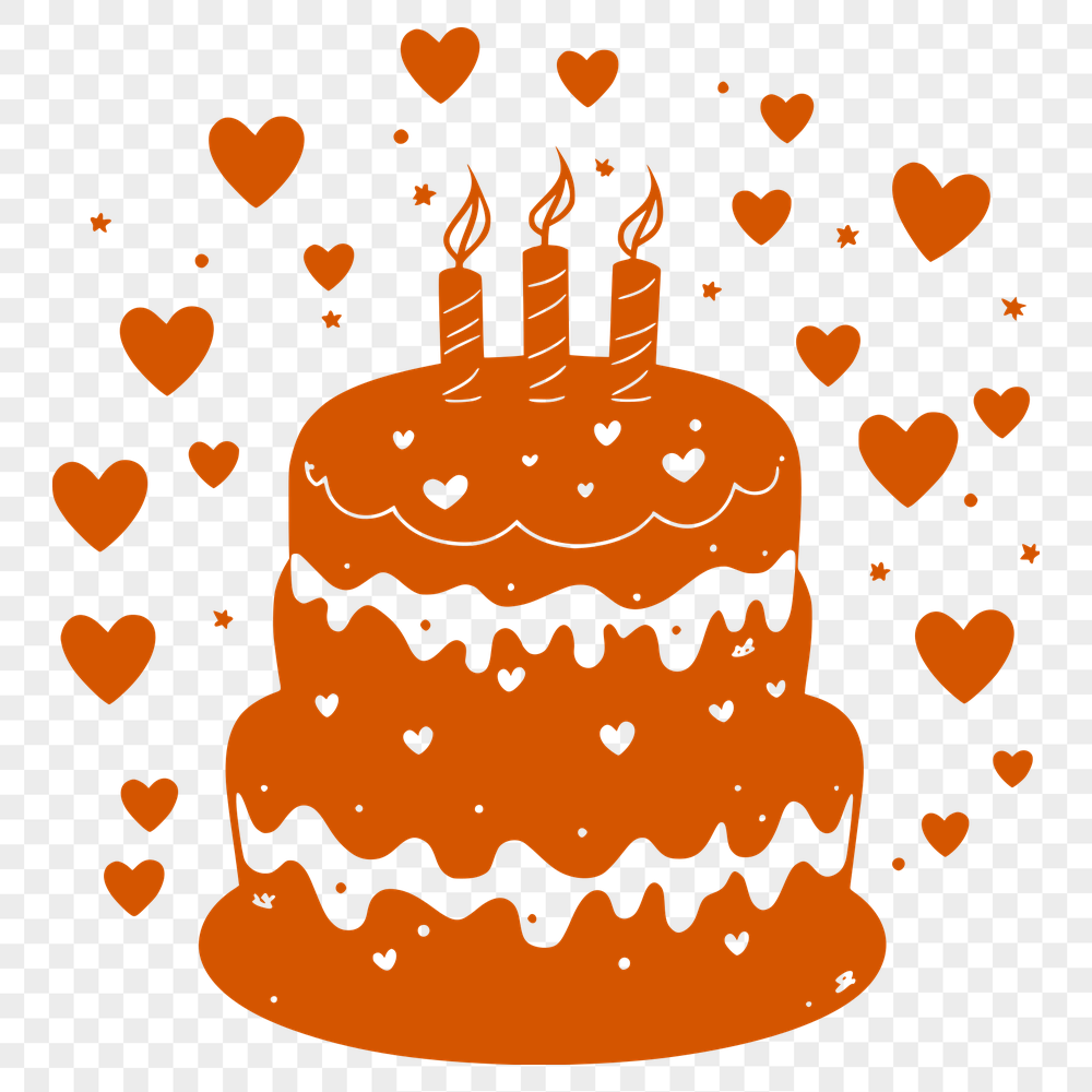 Stunning Cake In DXF - For Free Download, Commercial Use