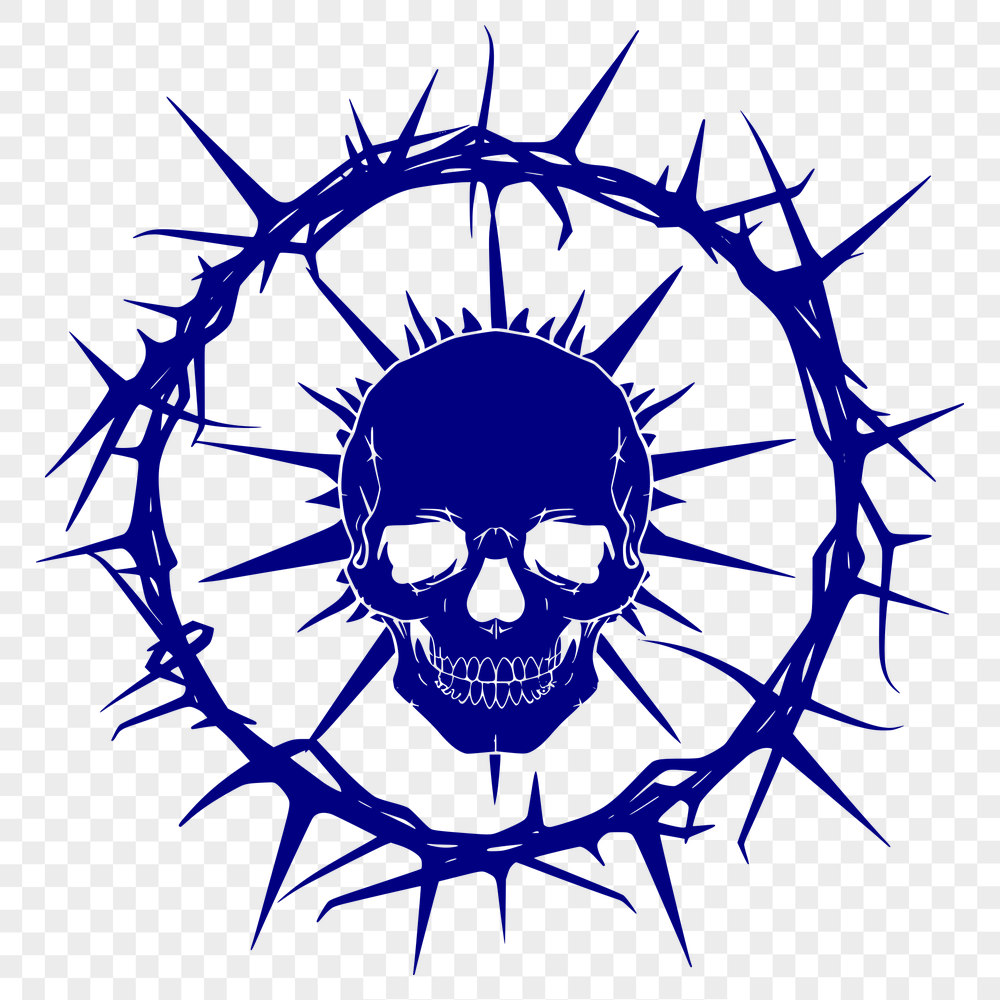 Unique Skull - Cricut PNG