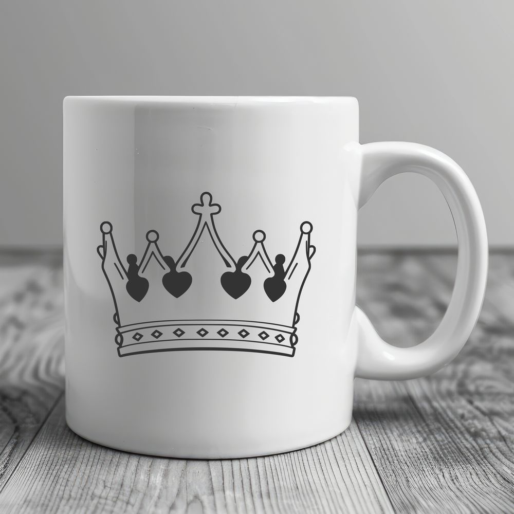 Regal Emblem A digital illustration of a stylized royal crown, designed as vector art for flexible editing and scaling.