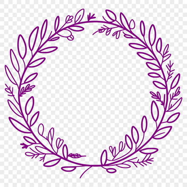 A floral design consisting of intertwined elements, forming a circular shape.