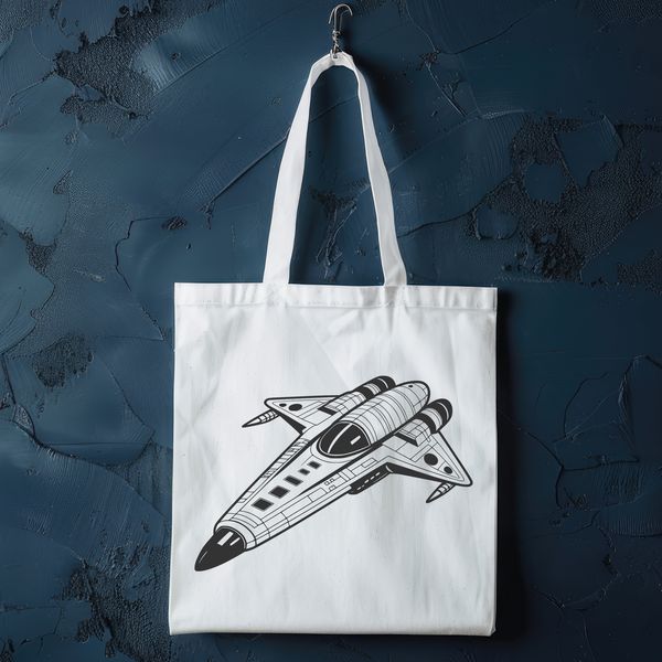 Cutting Machine Template - Space Explorer A futuristic spaceship with sleek lines and metallic details, suitable for cutting machine designs.