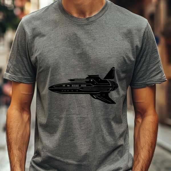 Galactic Vector Illustration Illustrated spaceship with detailed vector design elements.